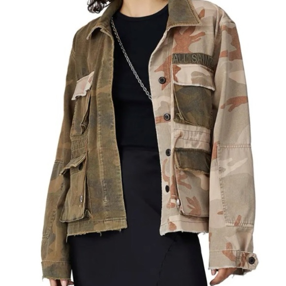 All Saints Women's Camouflage Jacket